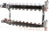 Для отопления Rommer 1"/3/4"x9 с запорными клапанами (RMS-3210-000009)