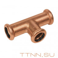 Тройник Sanha ВПр, 35, для медных труб прессовой Тройник Sanha ВПр, 35, для медных труб прессовой